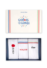 Gaveboks Passport - Organiske sokker