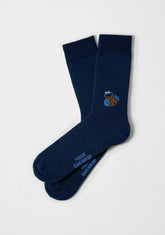 Kakemonsteret brodert bomullsokker