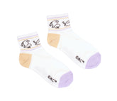 Moomin - Mummitrollet beige&lilla striper - Retro Ankelsokker