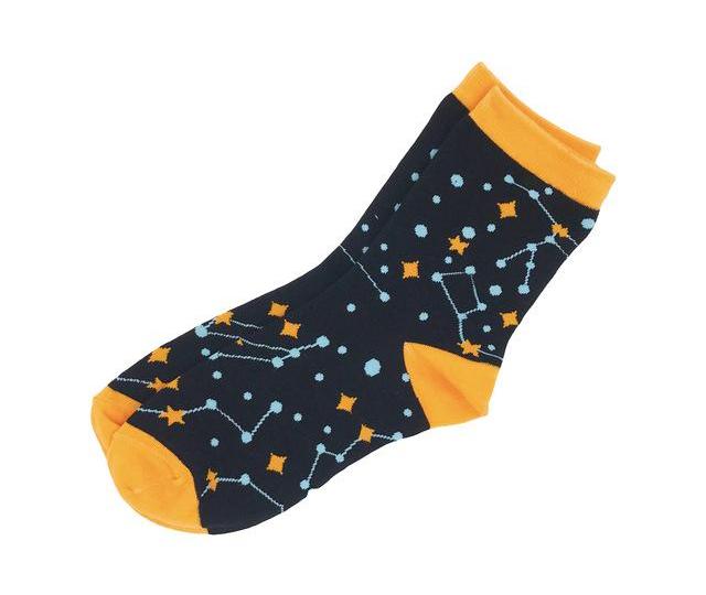 Stjerner Svart&Orange - SokkBuddy
