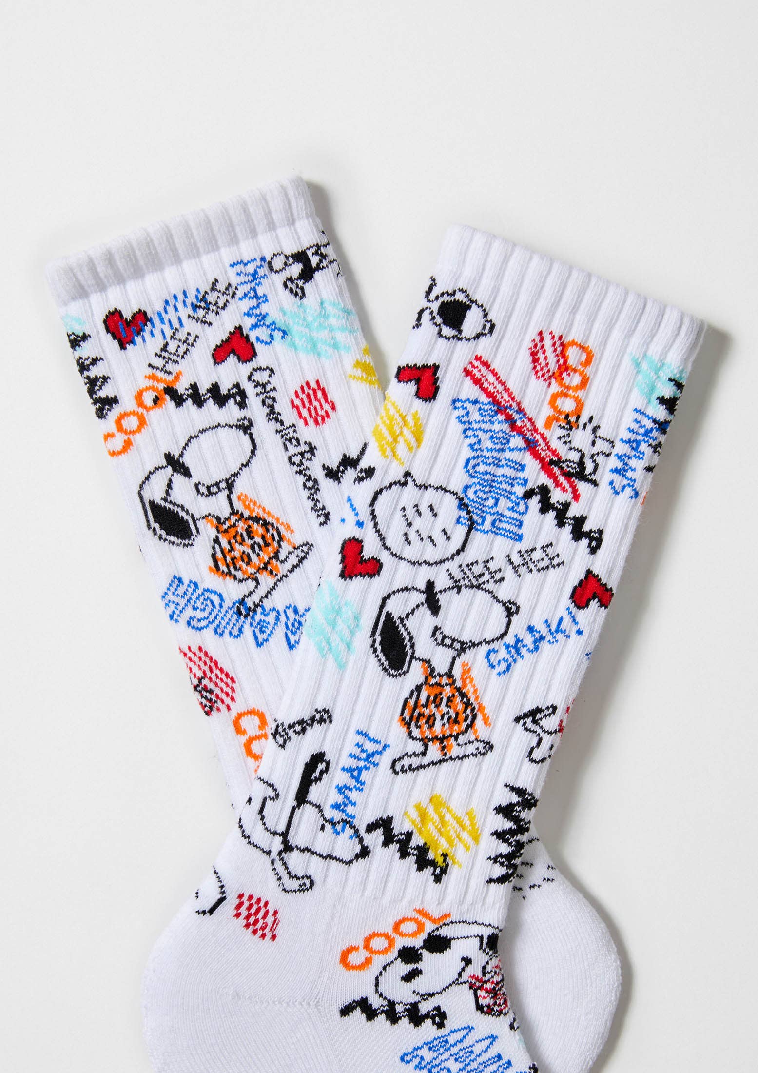 Snoopy fargerike tennissokker