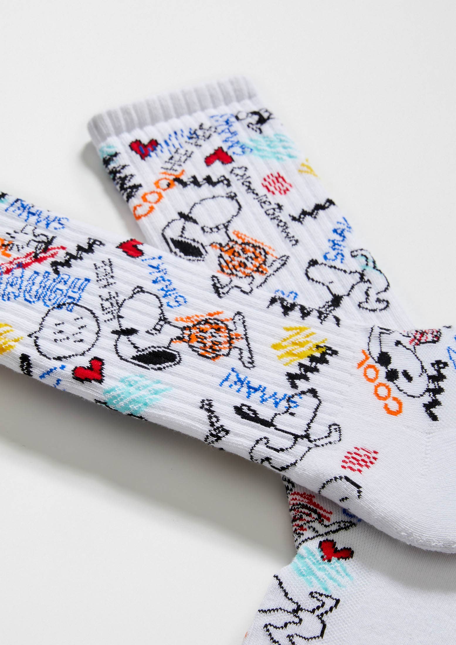 Snoopy fargerike tennissokker