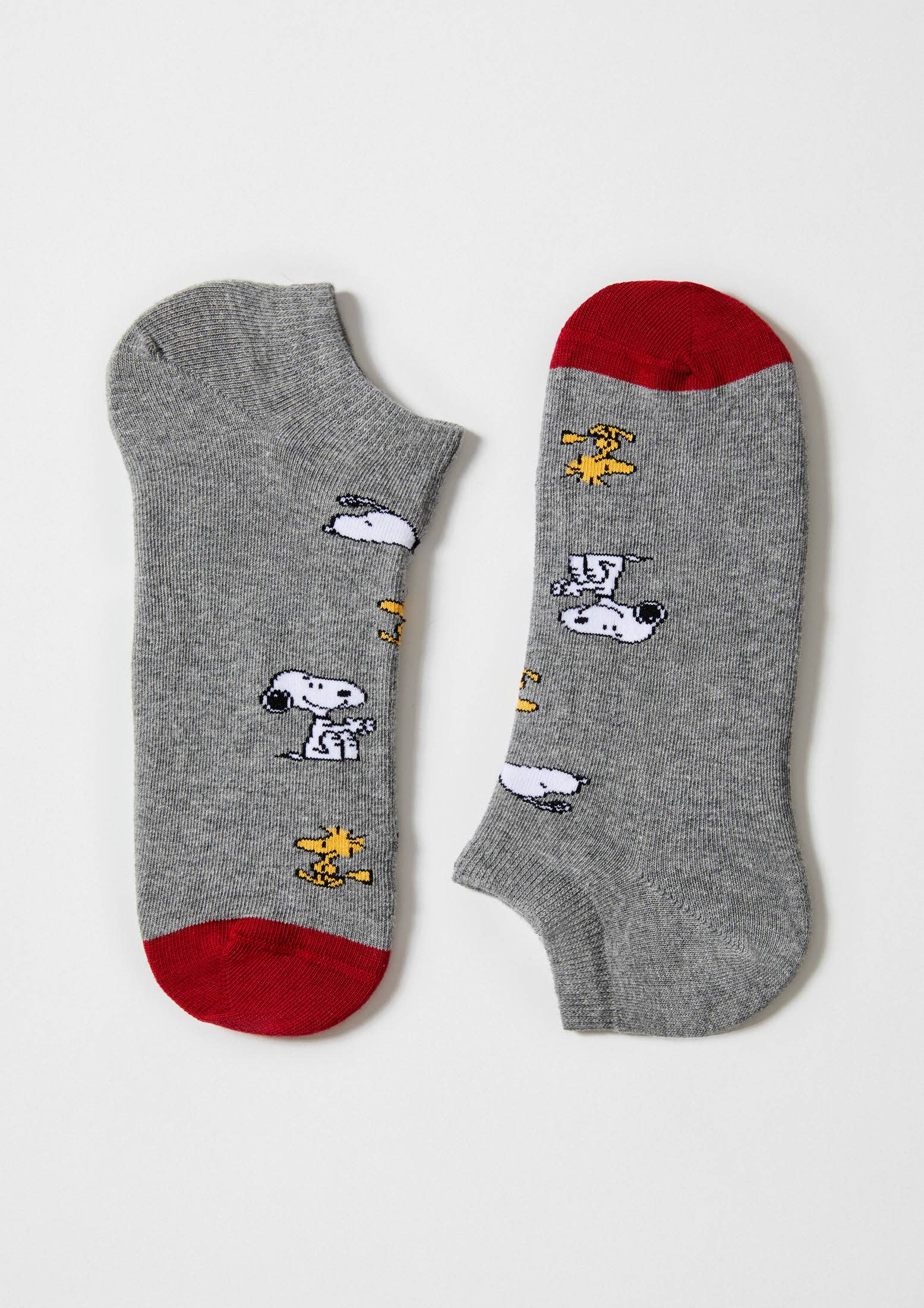 Snoopy grå ankelsokker