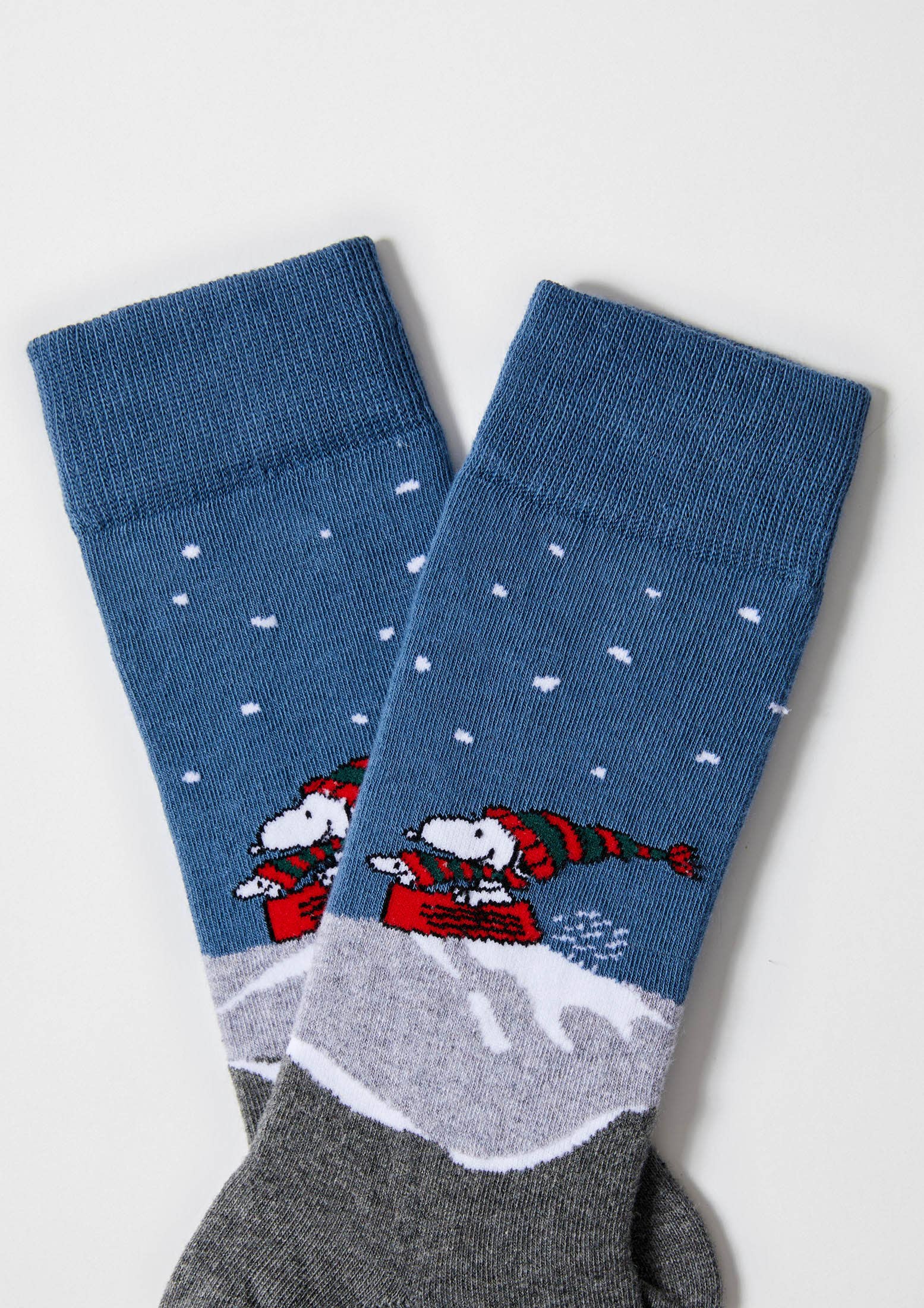 Snoopy ski bomullssokker