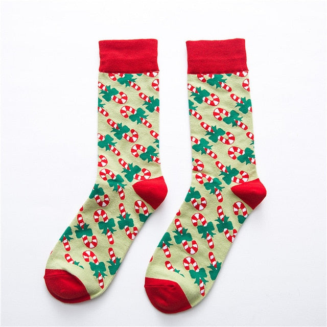 Julesokkker - Candy Cane Rød. Morsomme, fargerike og deilige julesokker fra Sokkbuddy!
